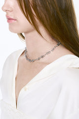 NO.599 [SILVER] TWO HOLD BALL NECKLACE
