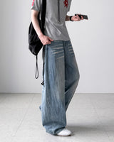 Visor Wrinkle Wide Denim