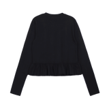 フリルレイヤードトップス (2 COLORS)