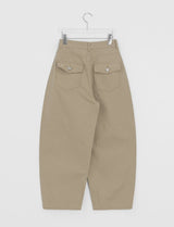 Bepos Rivet Cotton Balloon Wide Pants