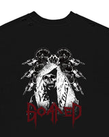 GOATED CUTTING OVERSIZE T-SHIRT(BK)