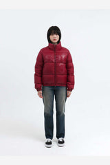 1/2 BASIC SAFARI DOWN JACKET (BURGUNDY)