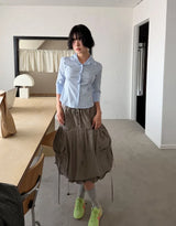 CARGO BALLOON MIDI SKIRT