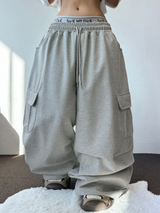 HARDY EVEN TWO PINTUCK BALLOON CARGO LONG PANTS🩶🖤2COLOR