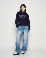25FW WOMAN TWINKLE CROP HOODIE BLACK