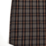  POCKET CHECK HALF SHIRTS (BROWN)