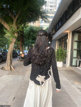 Mini sneaker ribbon bag_black(dumble)