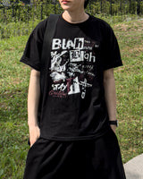ブラグルプリントオーバーフィットショートスリーブTシャツ