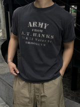 Army pigment dyeing short sleeve t-shirt