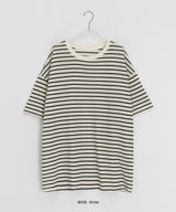 [unisex] キャニチボーダーカラー半袖Tシャツ