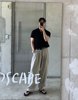 nade Cool Cable Collar Short Pant Knit