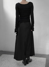 Layered Button Bustier Top