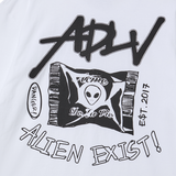25SS ADLV エイリアン半袖Tシャツ ホワイト