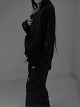 tattoo shirring long sleeve T (2color)
