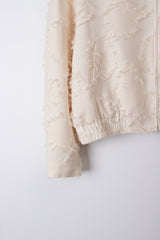 Jacquard blouson (Ivory)