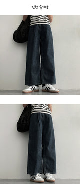 [Short, basic, long] [S-2XL] [Summer long pants!] Jerome One Tuck Summer Wide Denim Pants (4 colors)