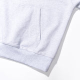 HANDLE EMBRODERY HALF LOGO HOODIE
 - WHITE
M/GREY