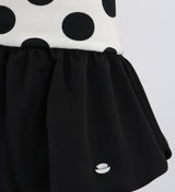 Midnight Bloom Dress (Ivory Dot)