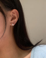 (silver925) Lovely ribbon piercing type1 *silver