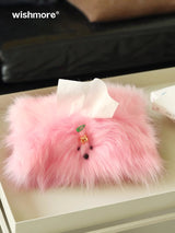 Cute diy plush puppy tissue bag