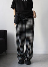 TERRY STRIPE PANTS