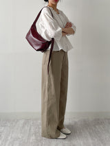 Frill V-neck Three Quarter Blouse