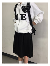 Love me!♥ フードジップアップ (2color)