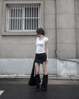 26SS★ [mnem] ME スクープネック ベビー Tシャツ