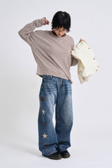 Lenny waffle crop long sleeve