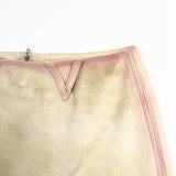 OIL BRIDGE SUEDE SKIRT IVORY