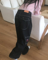 ウェルシュパッチステッチワイドカーゴパンツ