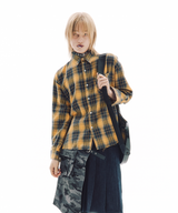 シャッタードチェックシャツ