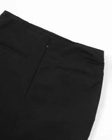 Draped Long Skirt _ BLACK