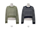 EN Casual Border Crop Knit (3color)