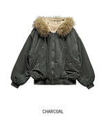 [Lining Fur] トリシャーラクーンファーカットパディングジャンパー
