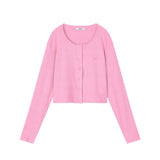 ベラセミクロップカーディガン Fuchsia