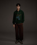 BLUEBIRD HALF ZIP-UP SWEATSHIRT GREEN