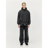 クラシックフーディー - Washed Black