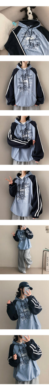 Gwyn Color Line Big Pocket Hoodie