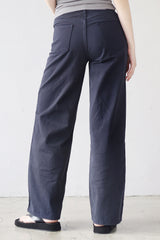Bolt pin tuck wide pants