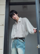 Ader Mohair Crop Shirt