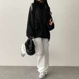 ロア バスロック ナイロン カーゴワイドパンツ