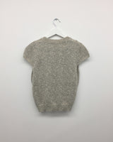 Kiko cap sleeve half knit (2color)