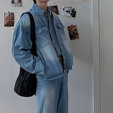 ASCLO Coolever Biker Denim Jacket (3color)