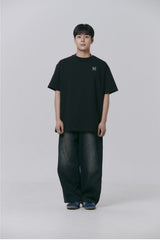 FMW フラワーグラフィック Tシャツ - ブラック
