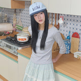 logo two tone cap sky blue & navy