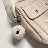Wool Fur Bichon Keyring