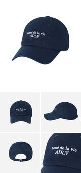 [24SS] BASIC SMALL LOGO BALL CAP R NAVY