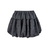 Mellow Dot Ribbon Volume Skirt