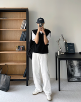 Beige & White simple Sneakers